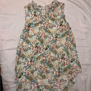 Floral Sleeveless Kids Dress